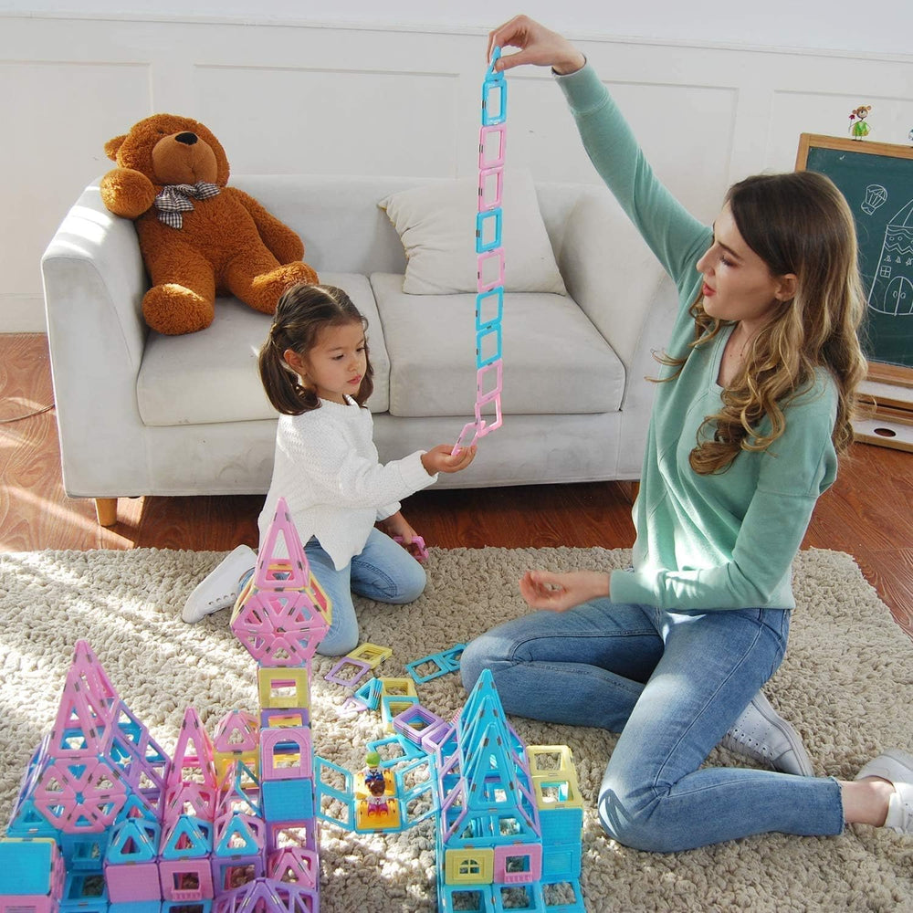 MAGBLOCK magnetic tiles foster STEM-inspired spatial thinking.