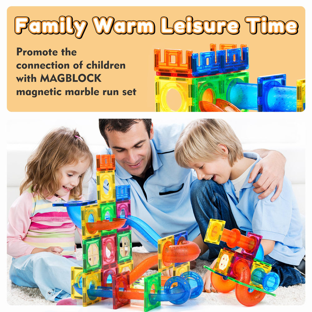 MAGBLOCK ABS plastic magnetic tiles promote safe, durable building