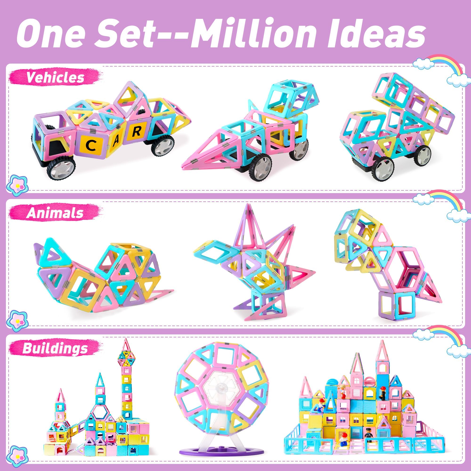 MAGBLOCK durable, child-safe materials ensure long-lasting family fun.