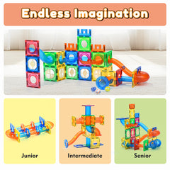 MAGBLOCK family play time encourages learning through collaboration