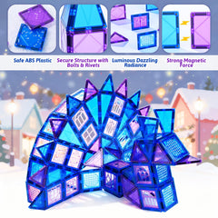MAGBLOCK tiles enabling 2D and 3D builds to develop spatial thinking