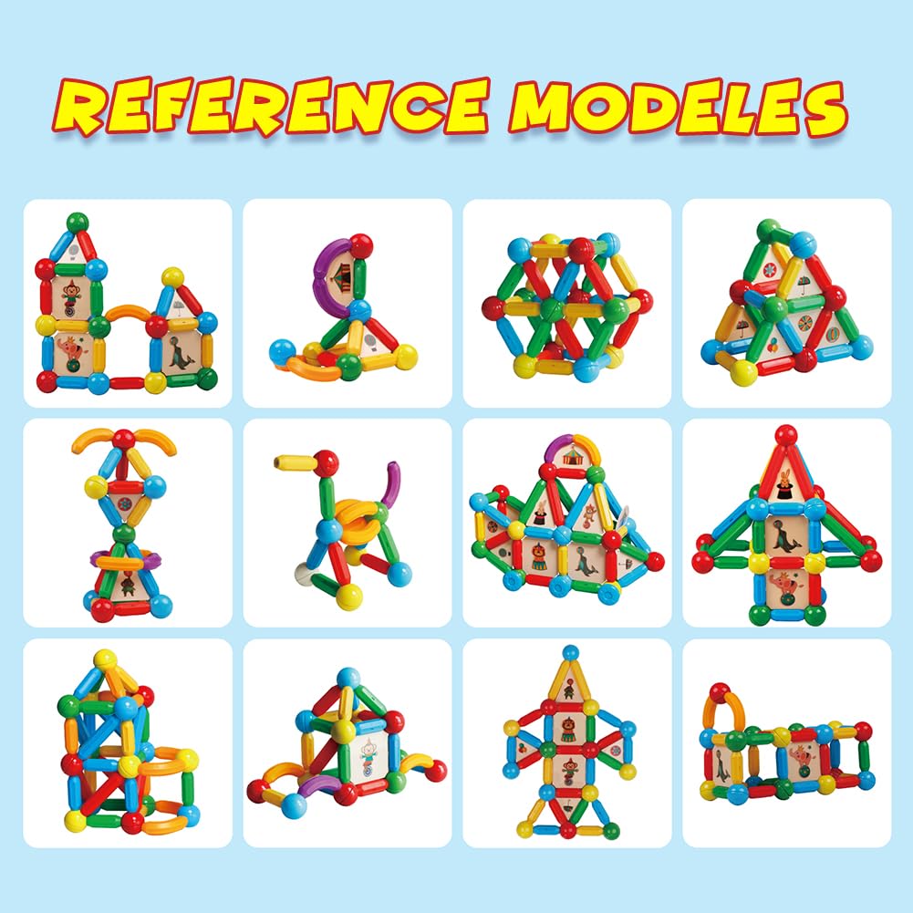 MAGBLOCK safe and durable ABS material ensures lasting fun during toddler building sessions