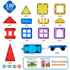 MAGBLOCK safe durable ABS material with smooth edges protects little hands.