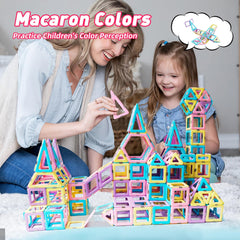 MAGBLOCK storage bucket makes quick cleanup after playtime easy.
