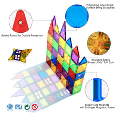 MAGBLOCK strong magnets design enhances easy, sturdy assemblies during play.