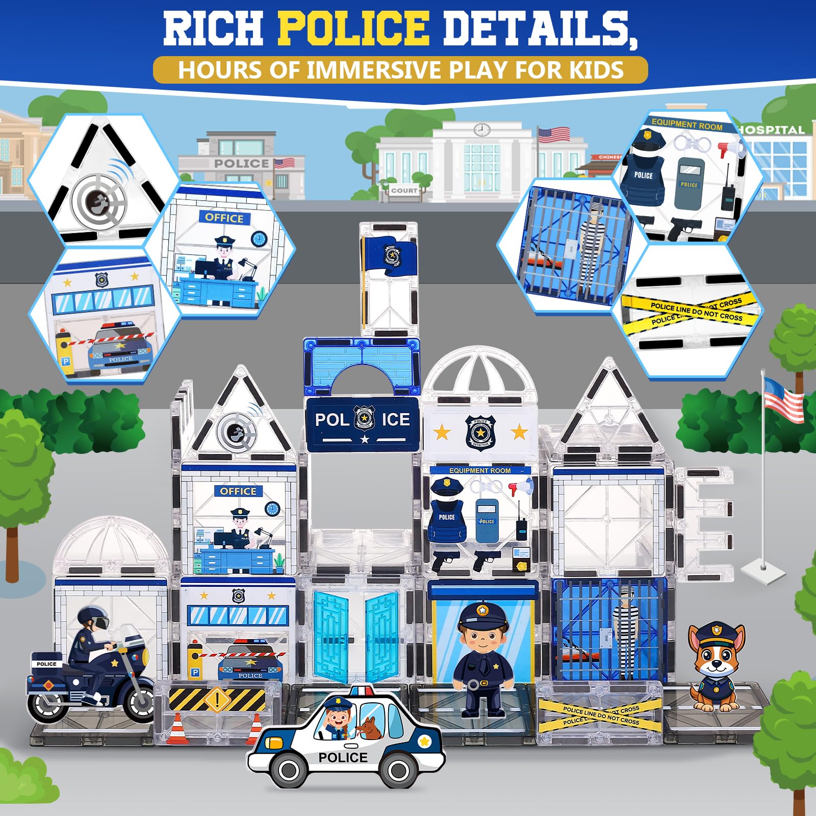 Magbubp police car adds movement and storytelling to every build.