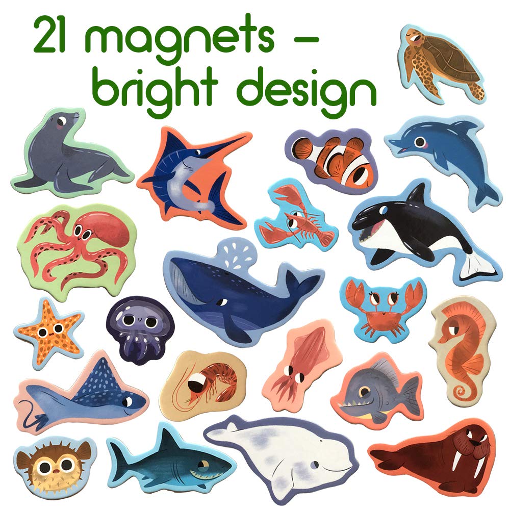 Magdum Sea Animals educational magnets set for early learning