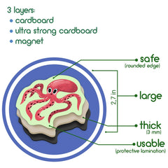 Magdum Sea Animals magnets support speech development through storytelling