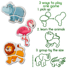 MAGDUM Zoo magnetic puzzle monkey on fridge inspires imaginative play.