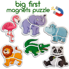 MAGDUM Zoo magnetic puzzle penguin on board boosts travel-friendly learning.