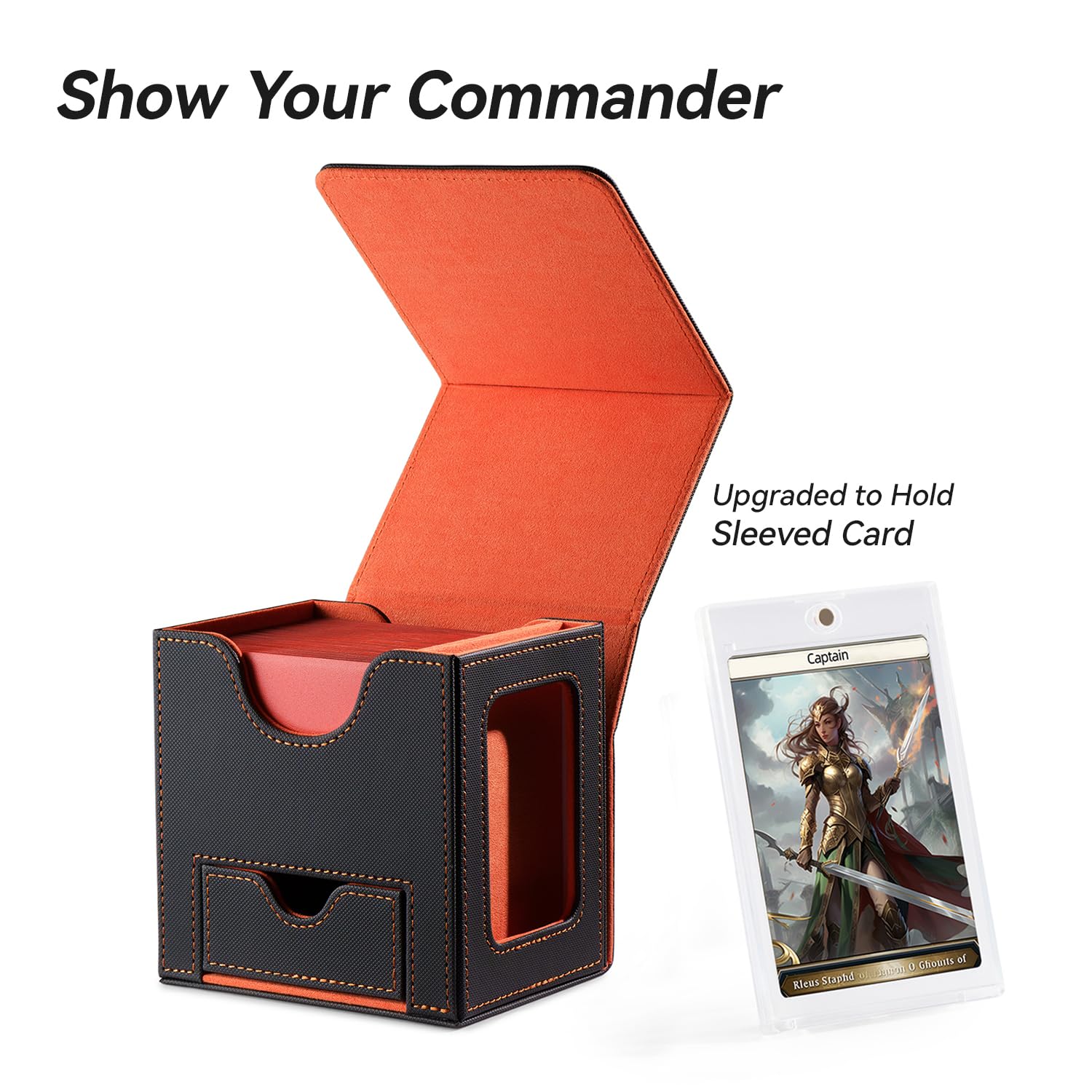 Mage Tech 35pt card holder keeps your special commander secure