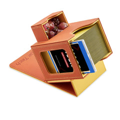 Mage Tech Card Deck Box with commander-display-slot for quick commander visibility in games
