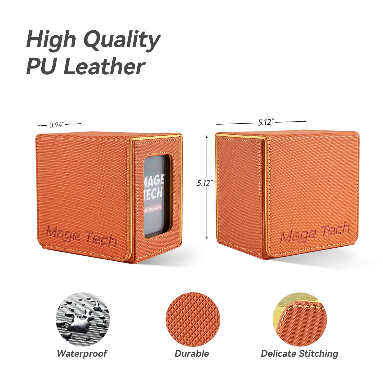 Mage Tech magnetic closure keeps contents secure during transport