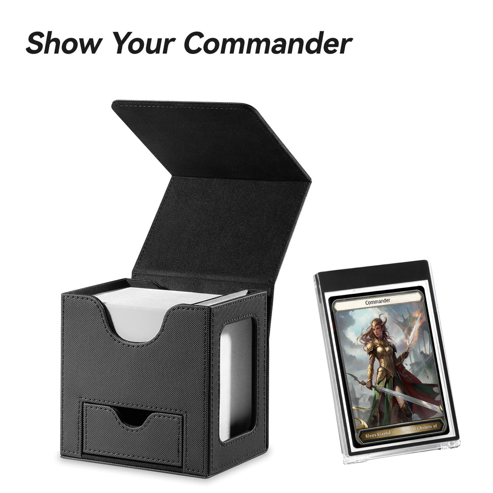 Mage Tech magnetic closure ensuring secure transport of the deck box.