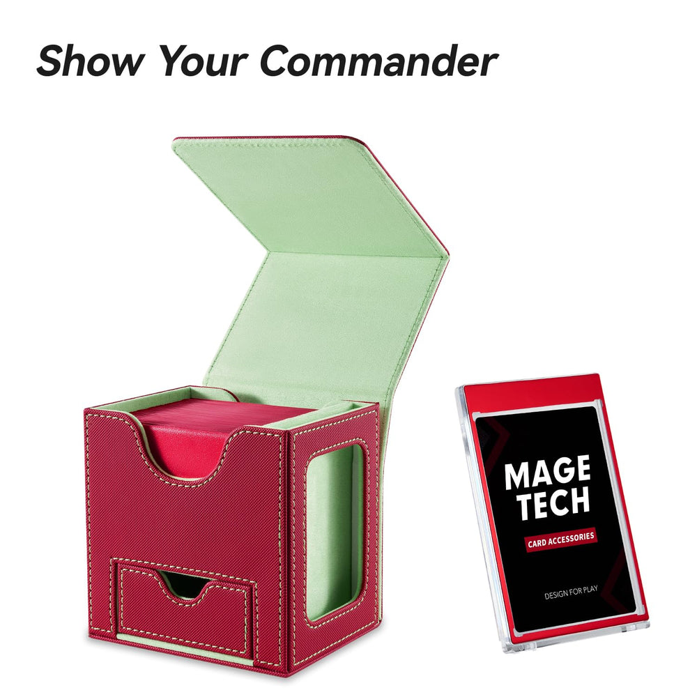 Mage Tech wide-mouth design enables easy card retrieval during play.