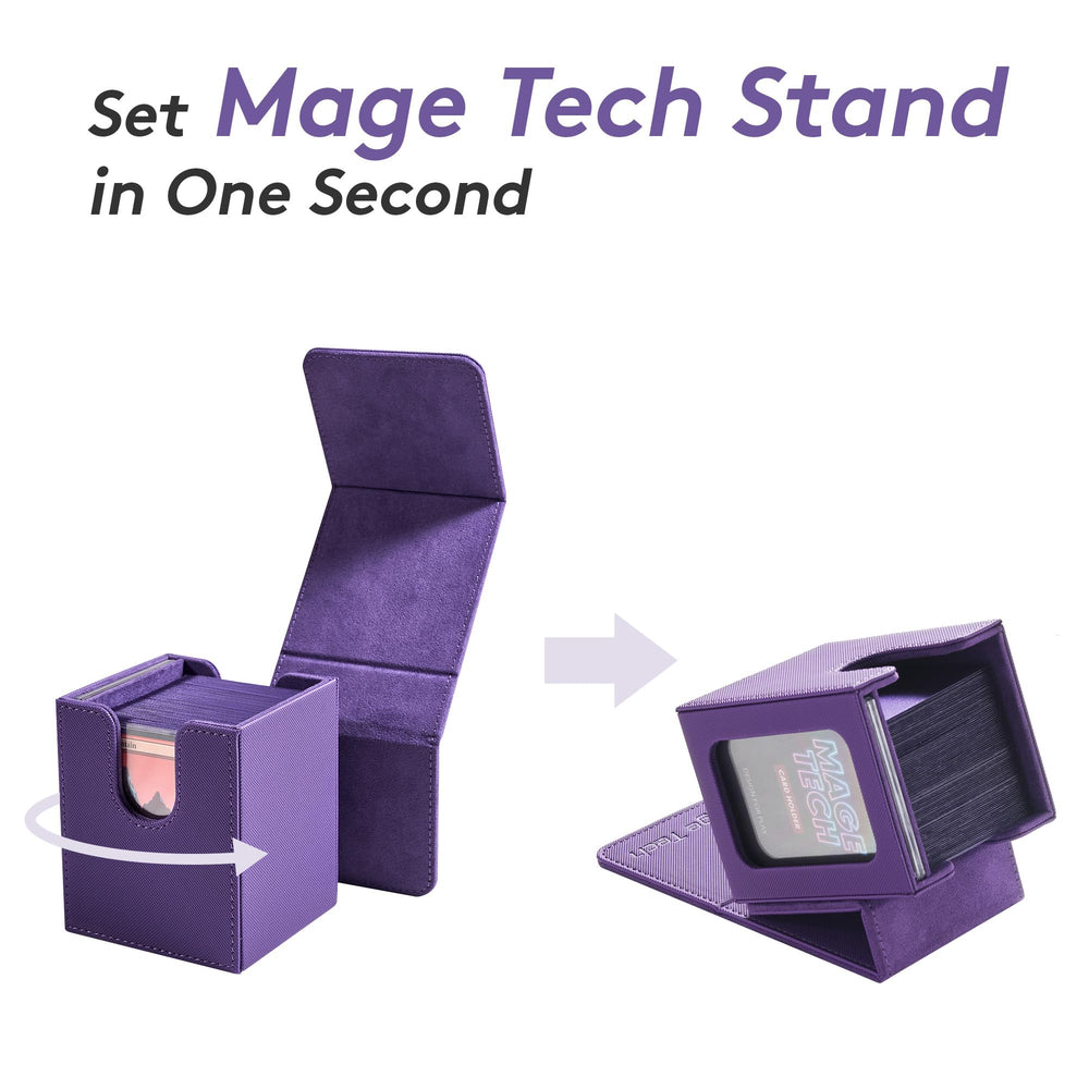 Mage Tech Deck Box Lite dimensions fit over 100 single-sleeved cards