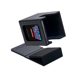 Mage Tech Commander Deck Box Lite with display window showcases sleeved cards prominently.