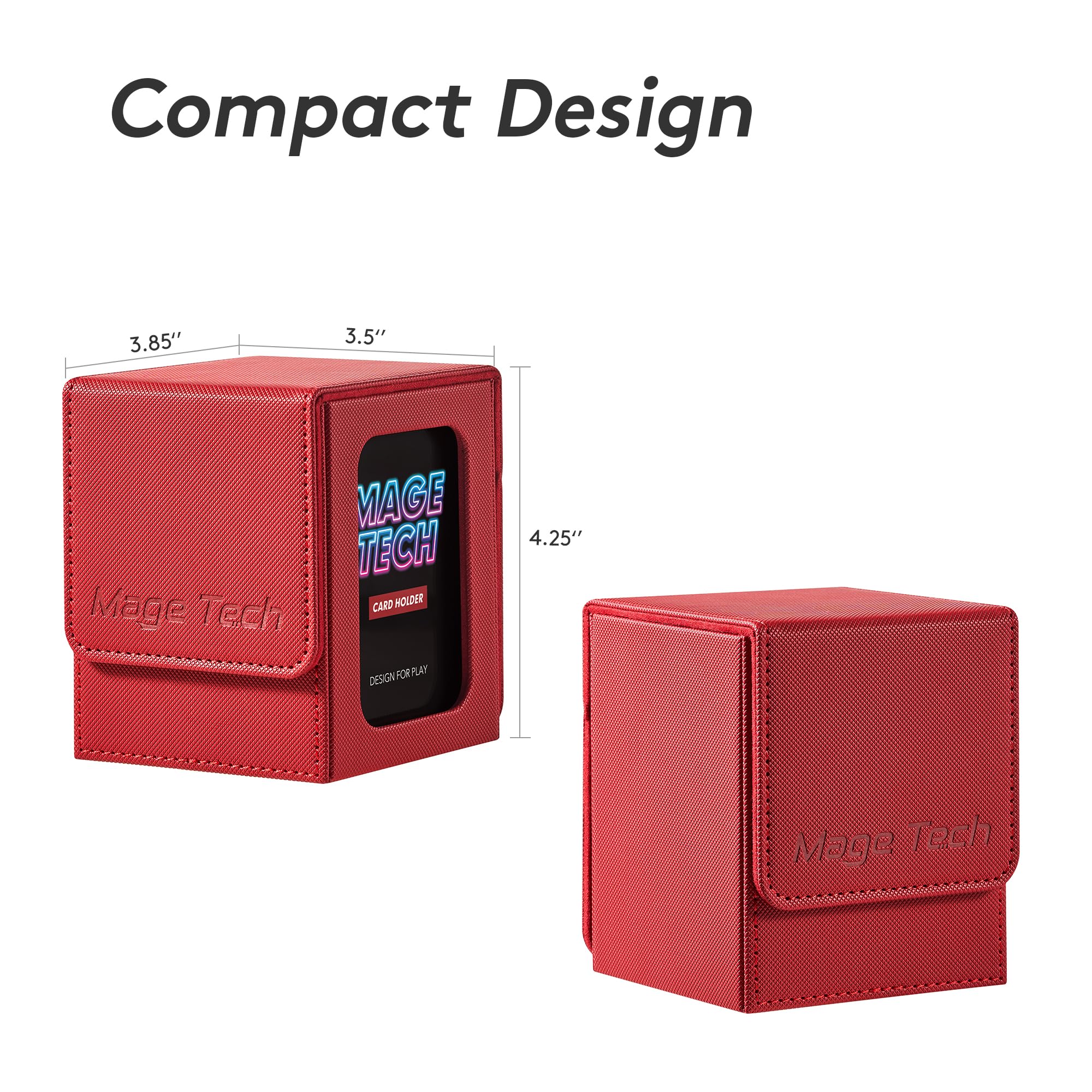 Mage Tech detachable cover enables customizable color combinations for deck organization