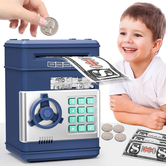 MAGIBX Password Piggy Bank Door Open shows secure access for kids' savings