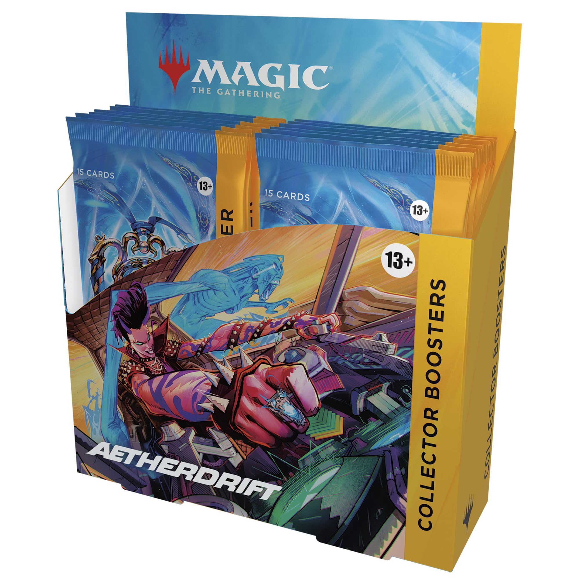 Magic: The Gathering Aetherdrift box topper foil cards for eye-catching display