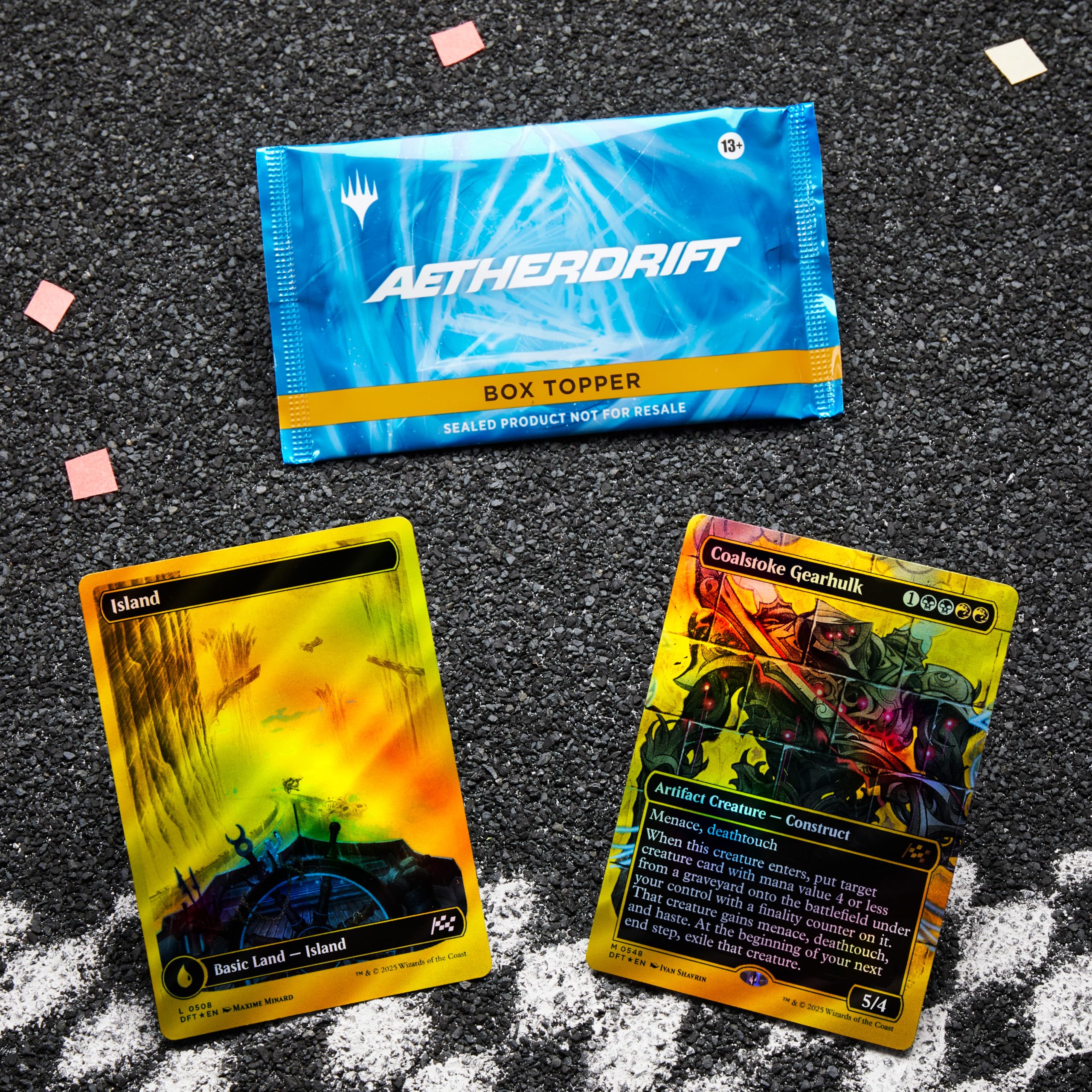 Magic: The Gathering Aetherdrift rare or higher cards per pack add excitement