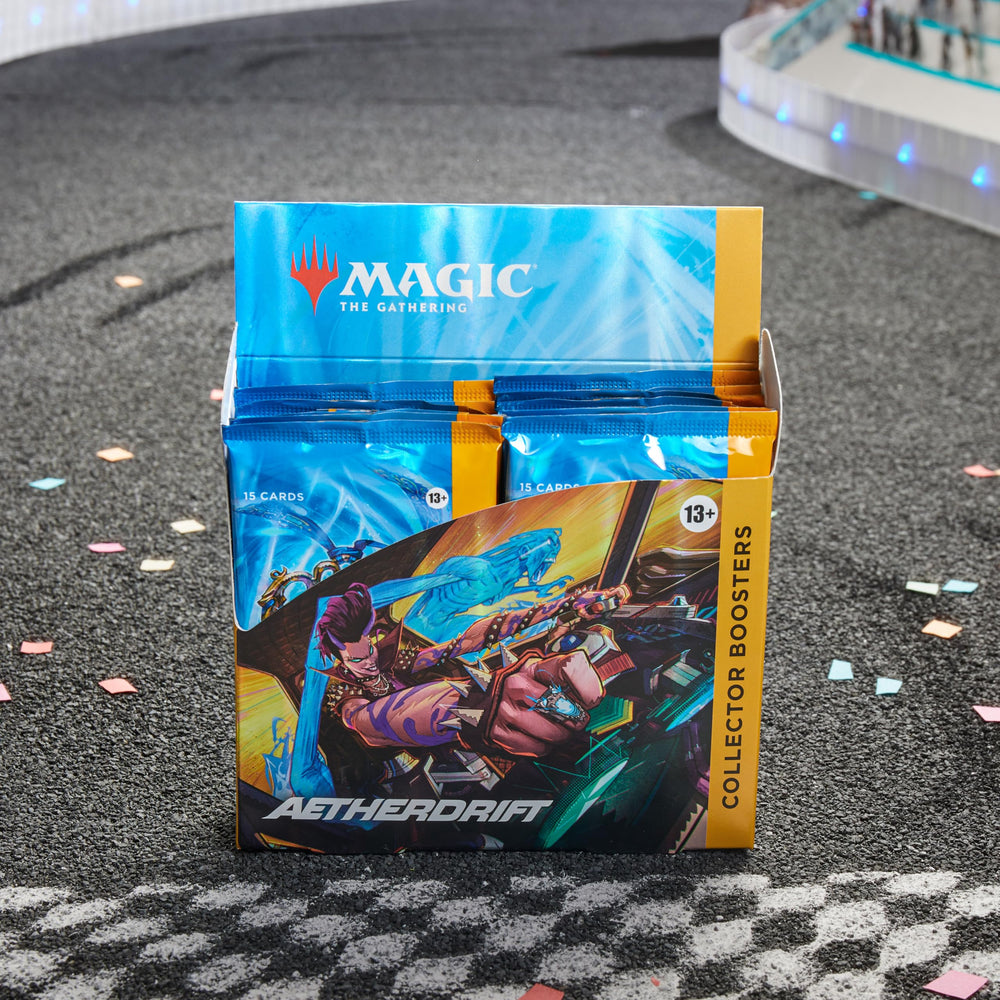 Magic: The Gathering Aetherdrift serialized card prize offers rarity intrigue
