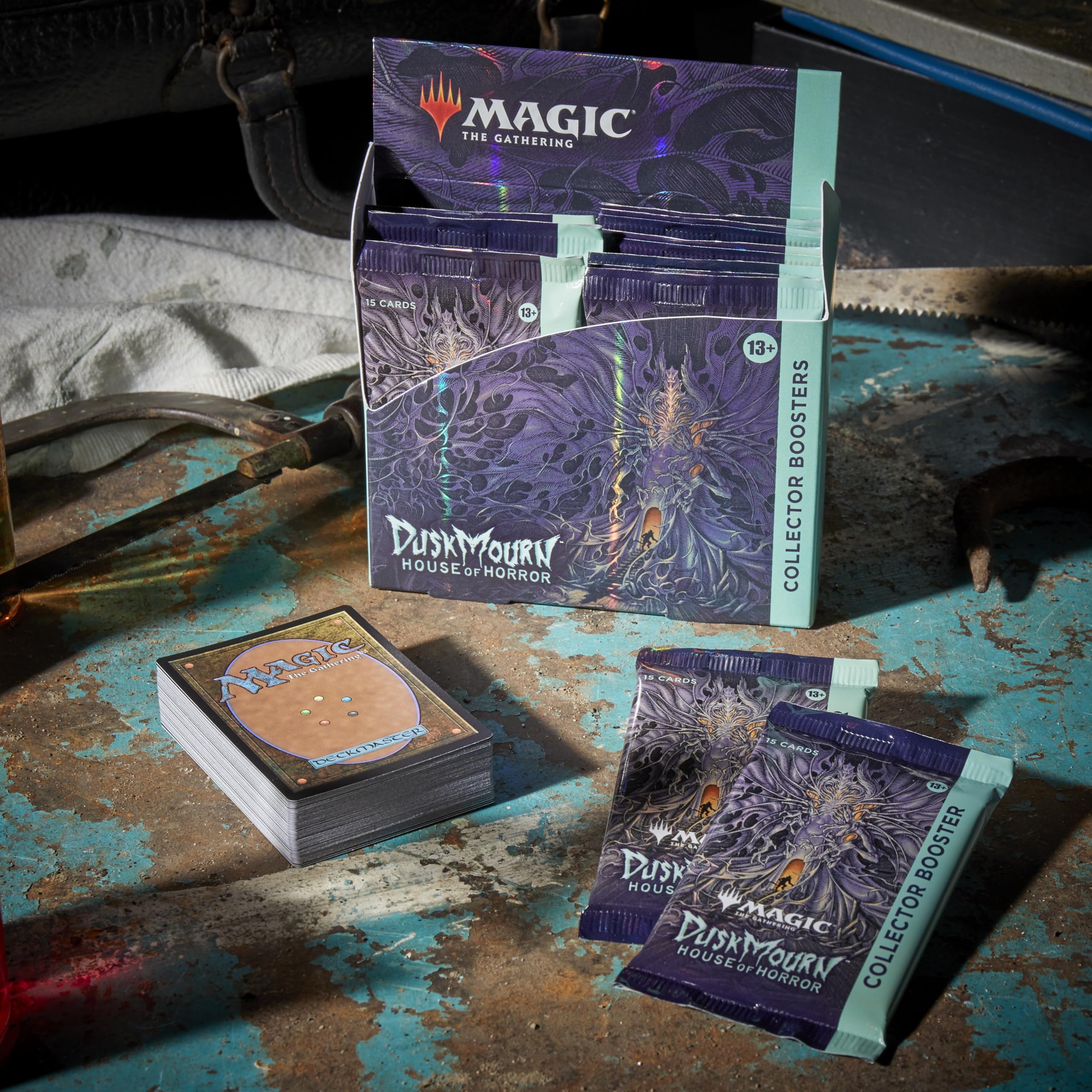 Borderless Duskmourn card display emphasizing alt-art designs.