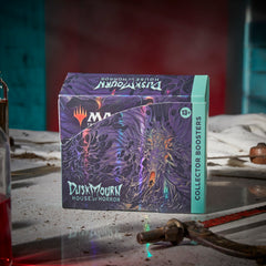 Overview of Duskmourn collector booster box contents for planning