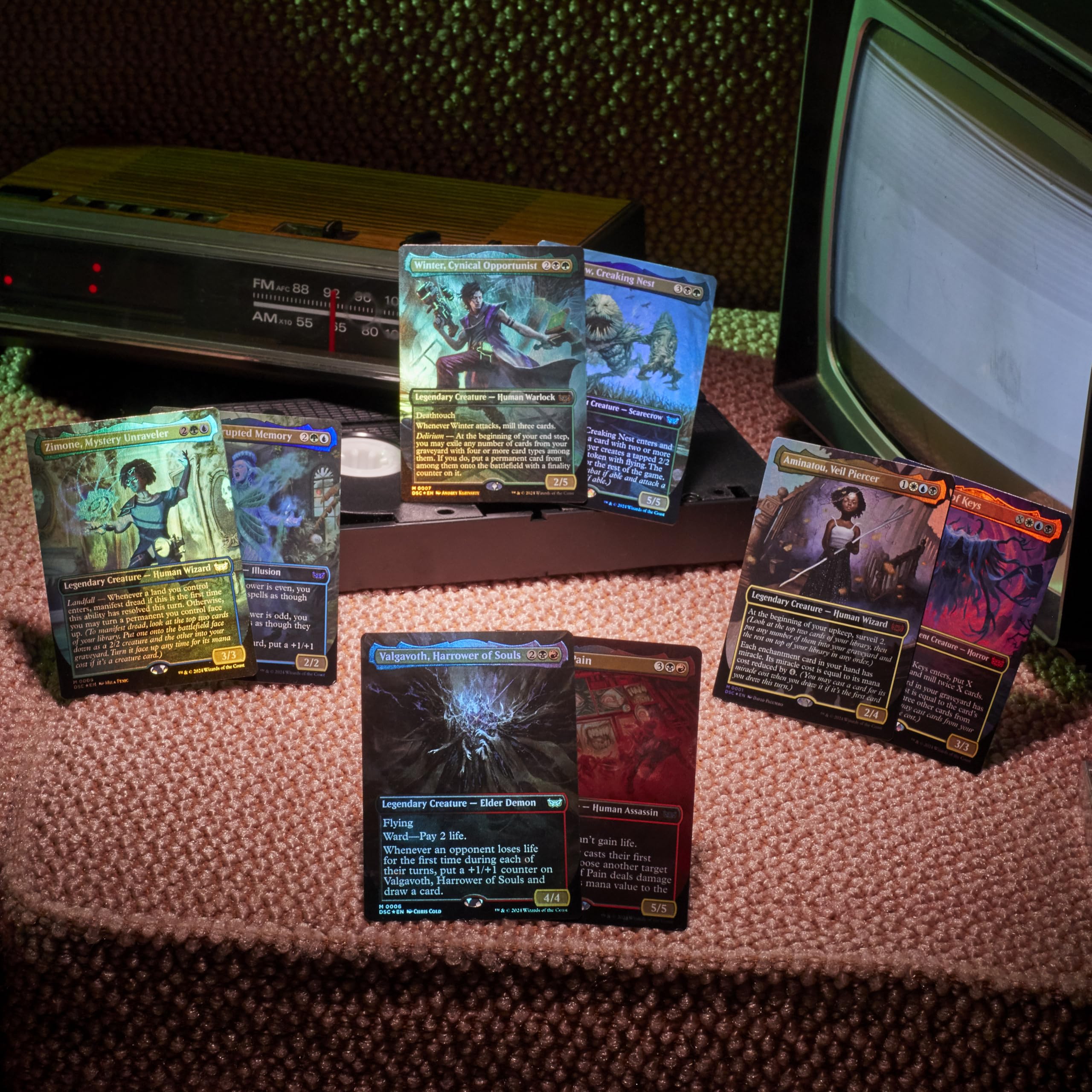 Duskmourn Jump Scare foil cards enable tricky face-down plays.