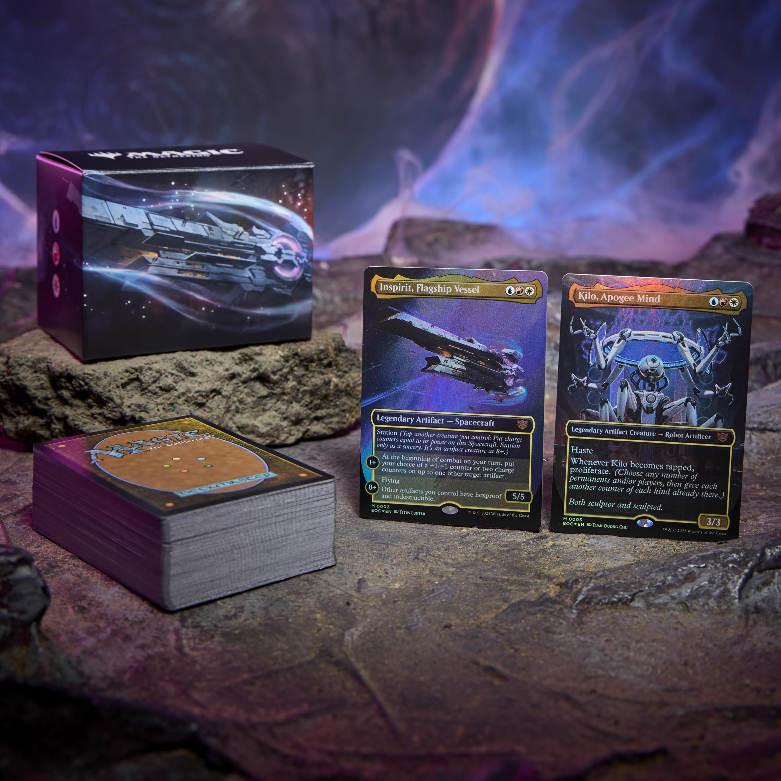 Magic: The Gathering Edge of Eternities two traditional foil borderless commanders