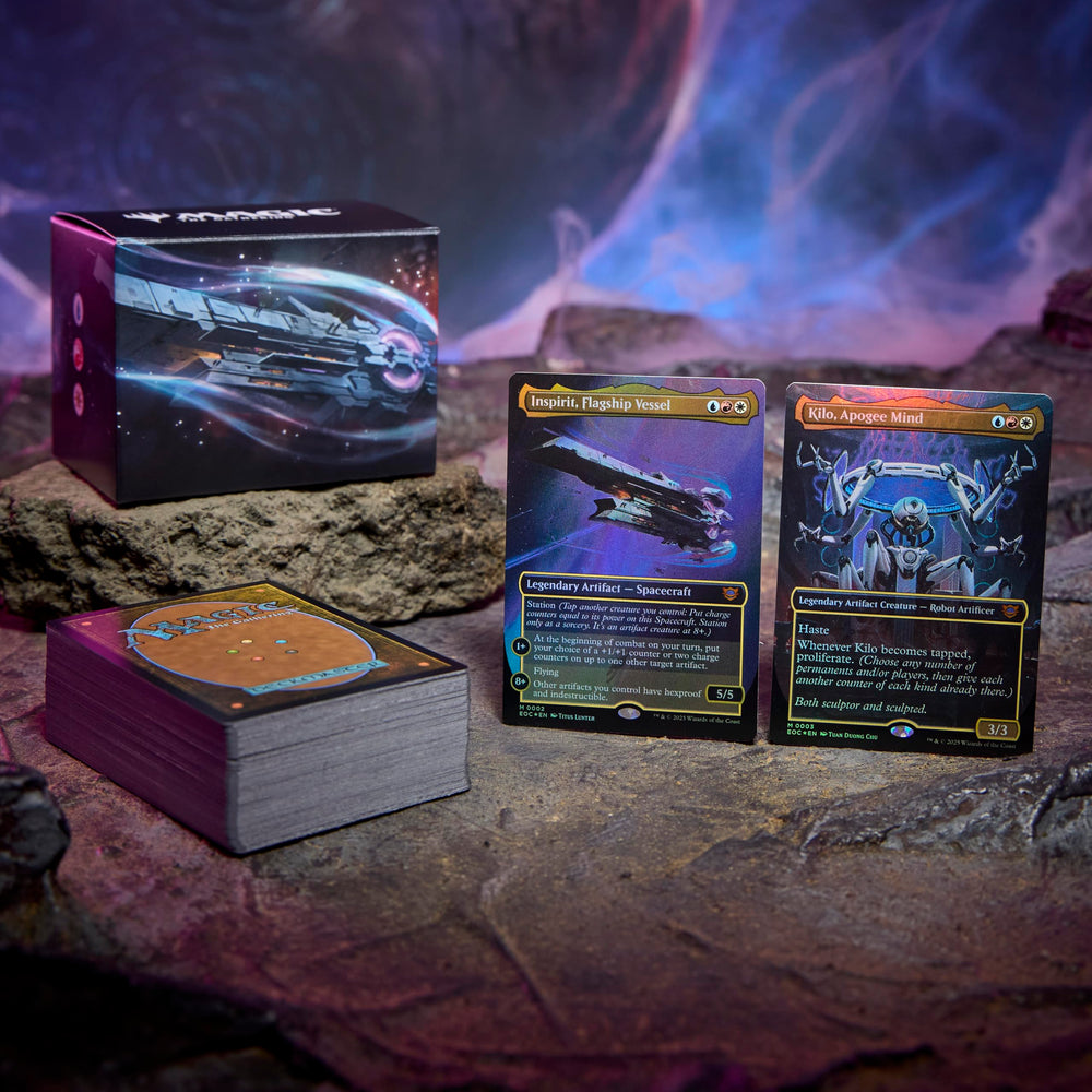 Magic: The Gathering Edge of Eternities two traditional foil borderless commanders