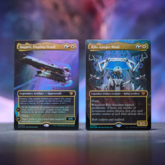 Magic: The Gathering Edge of Eternities deck box and strategy insert for organized play