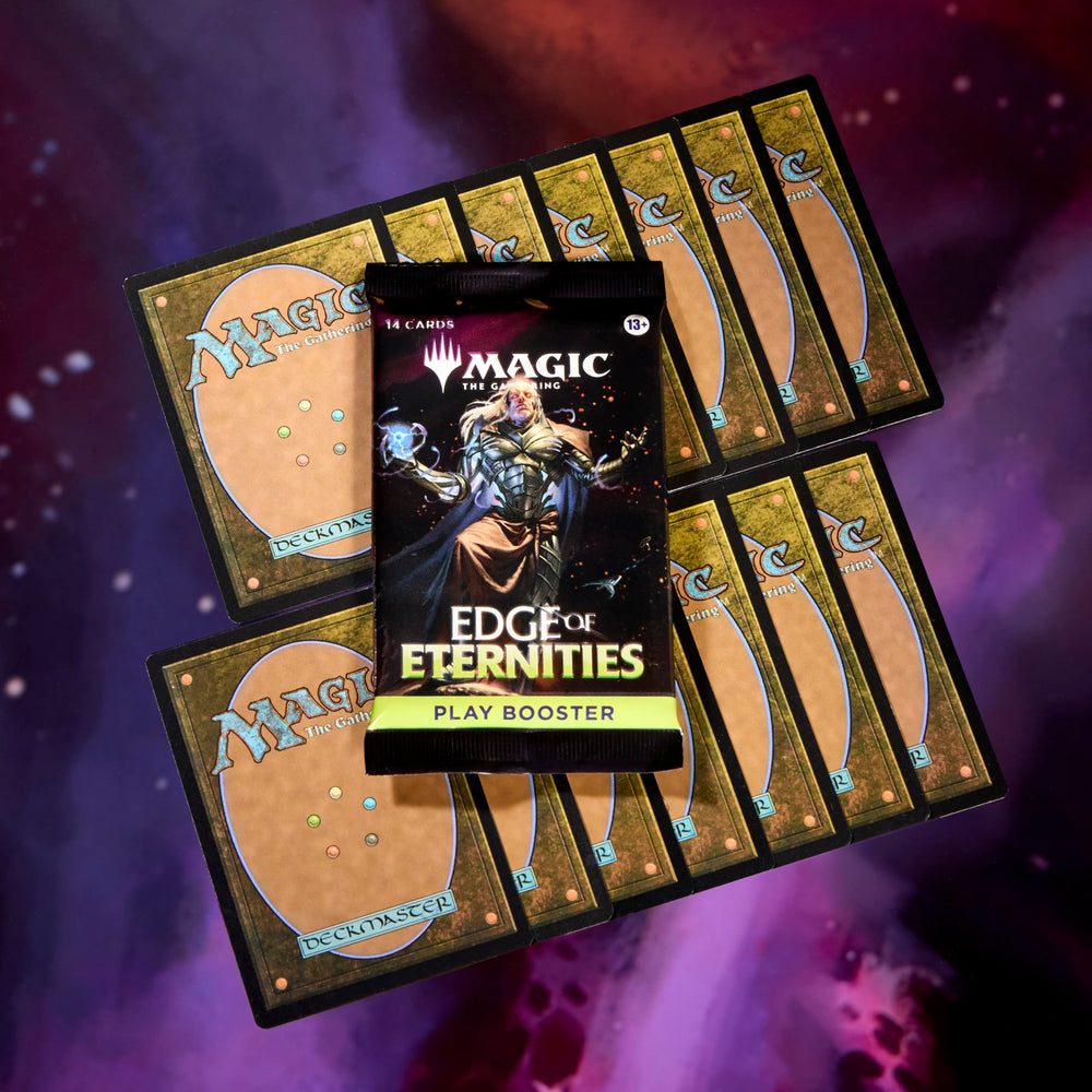 Magic The Gathering Edge of Eternities foil card peek inside a pack