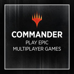 Magic: The Gathering Fallout Commander Deck in play setup on a table for 3–5 players.