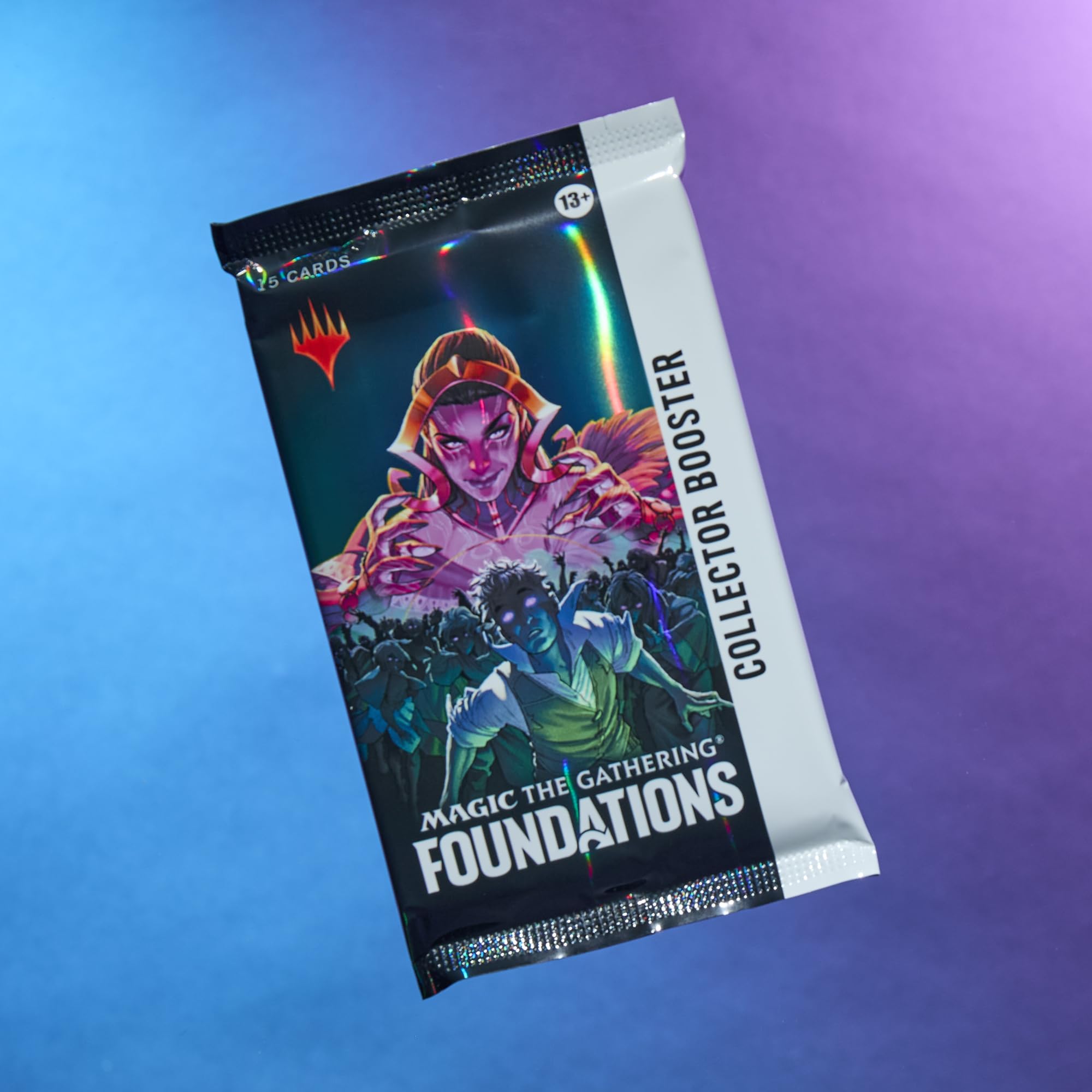Magic: The Gathering Foundations borderless art foil highlights stunning art and special foil treatments.