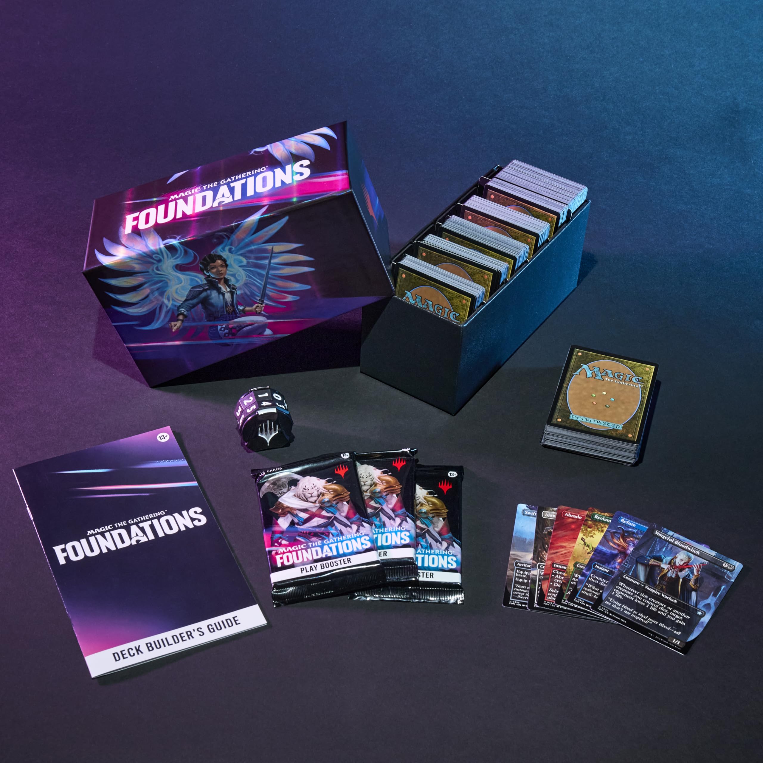 Magic Foundations foil cards gleam with rare highlights for eye-catching deck concepts.