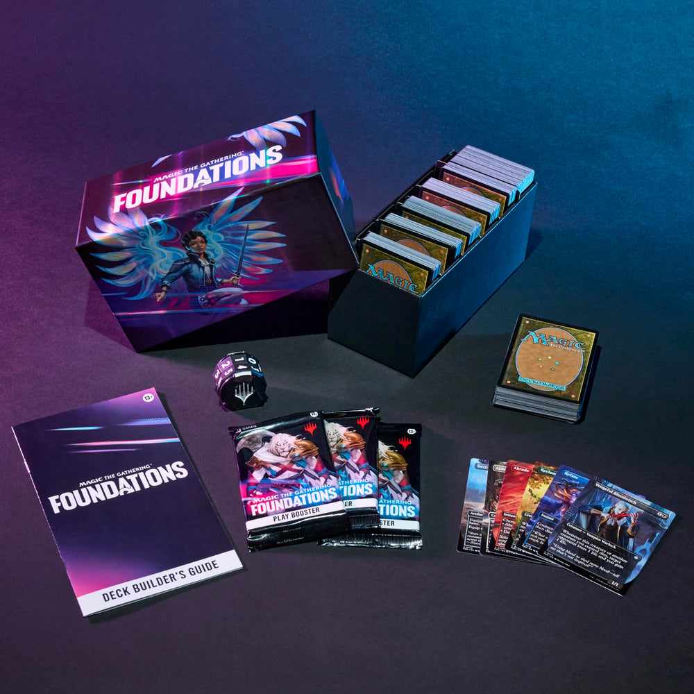 Magic Foundations foil cards gleam with rare highlights for eye-catching deck concepts.