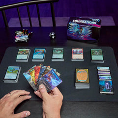Magic Foundations full-art lands provide immersive visuals for themed color-based strategies.
