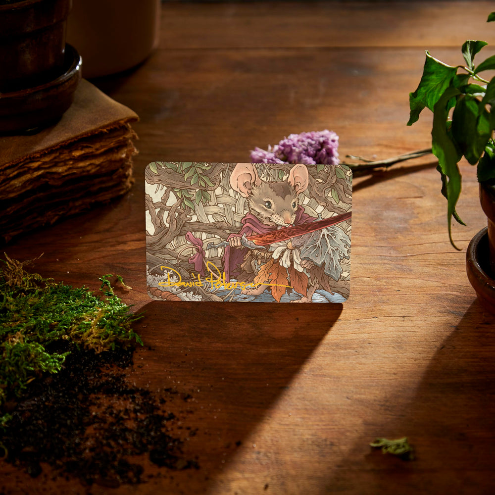 Traditional foil land card from Bloomburrow booster pack