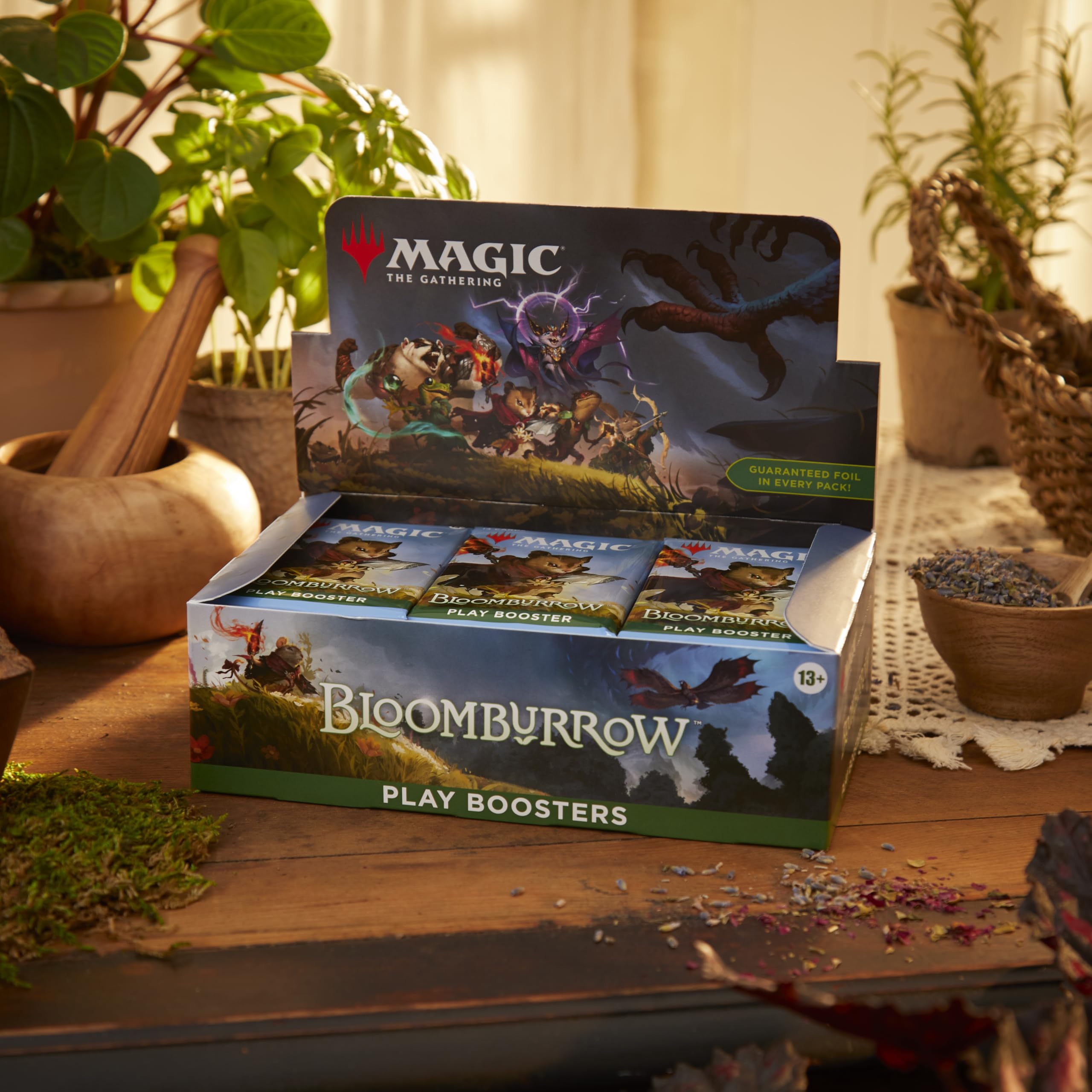 Open booster pack to reveal exciting pulls in Bloomburrow
