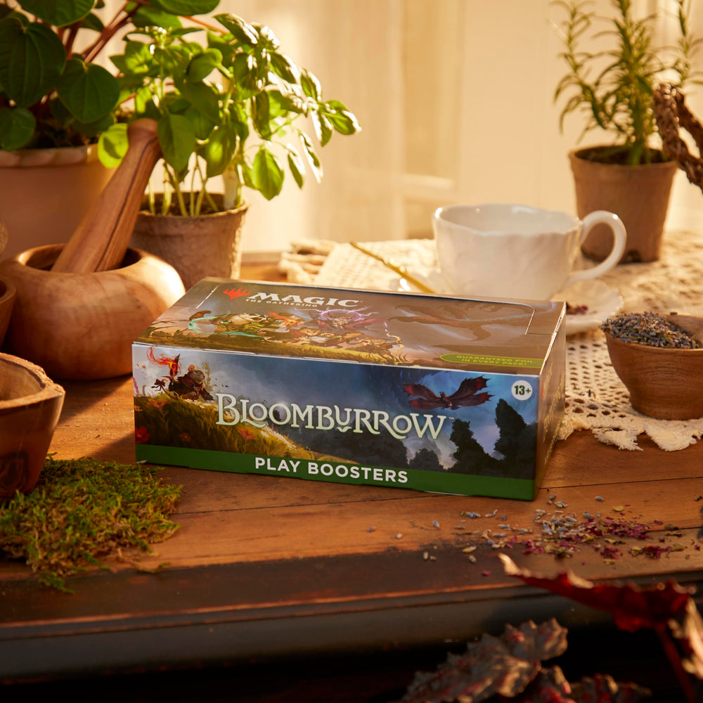 Bloomburrow booster pack view ideal for group play and drafting