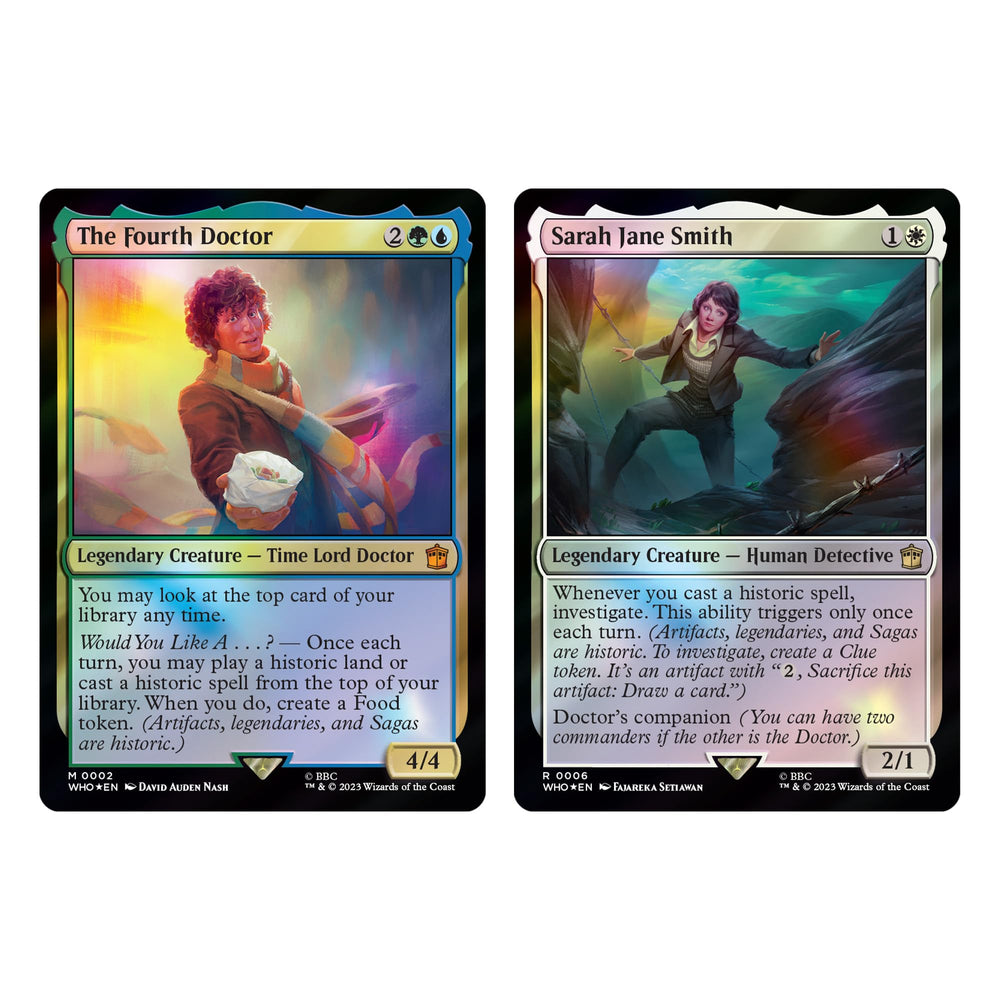 Collector Booster Sample Pack showing alt-frame cards and a Rare or higher card