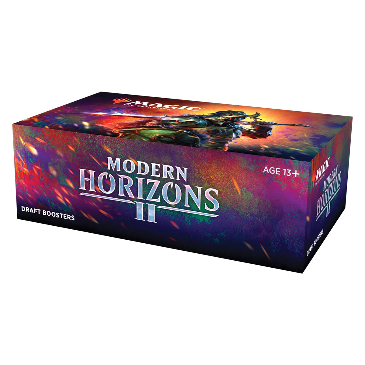 Boxed front view of Magic: The Gathering MH2 Modern Horizons 2 booster box for drafting.