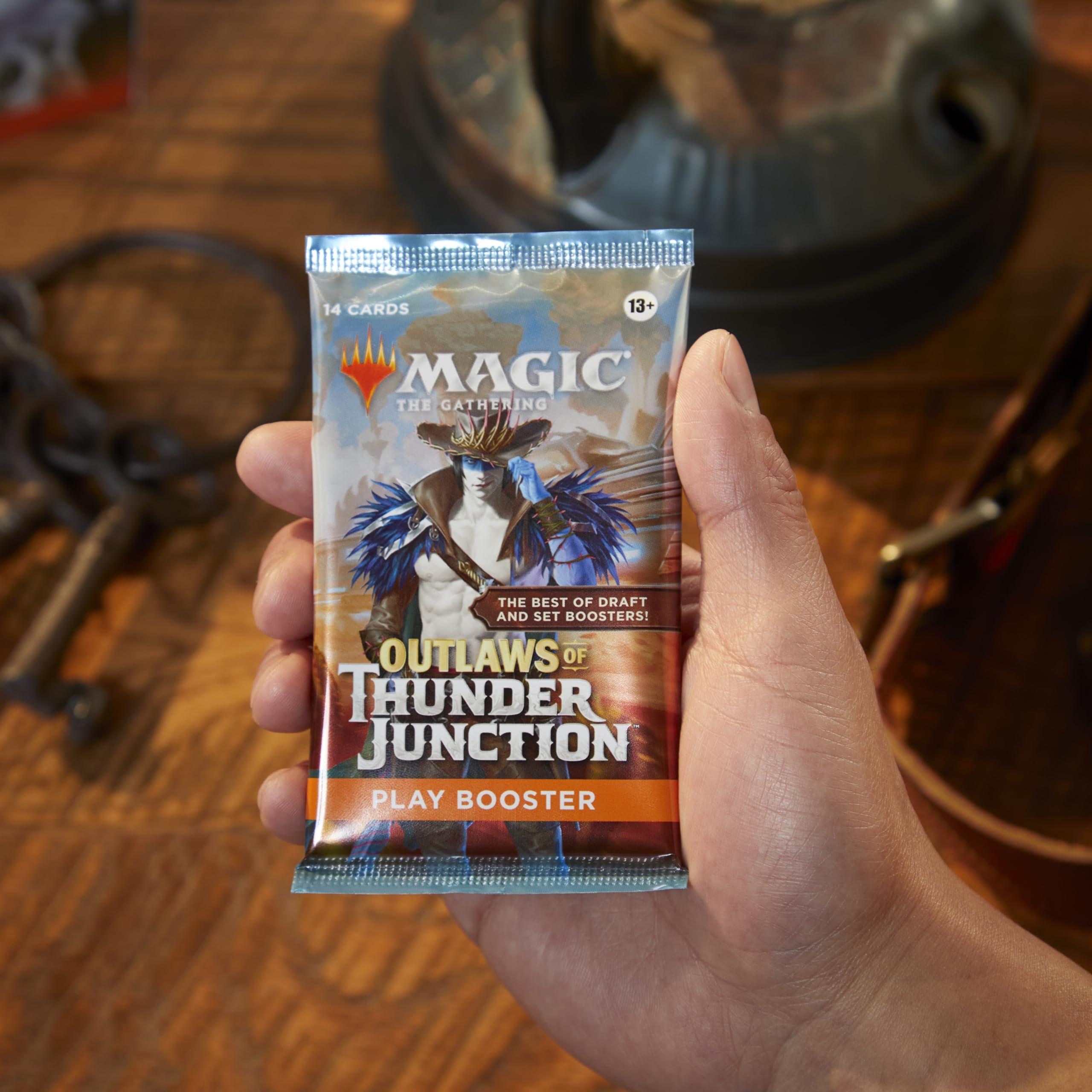 Magic: The Gathering Outlaws of Thunder Junction foil card, adds shine and collectibility to your deck