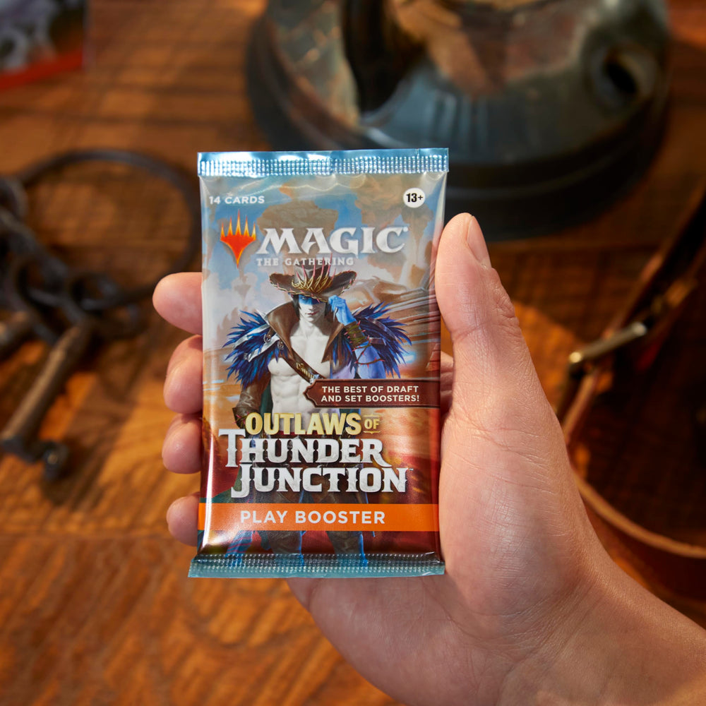 Magic: The Gathering Outlaws of Thunder Junction foil card, adds shine and collectibility to your deck