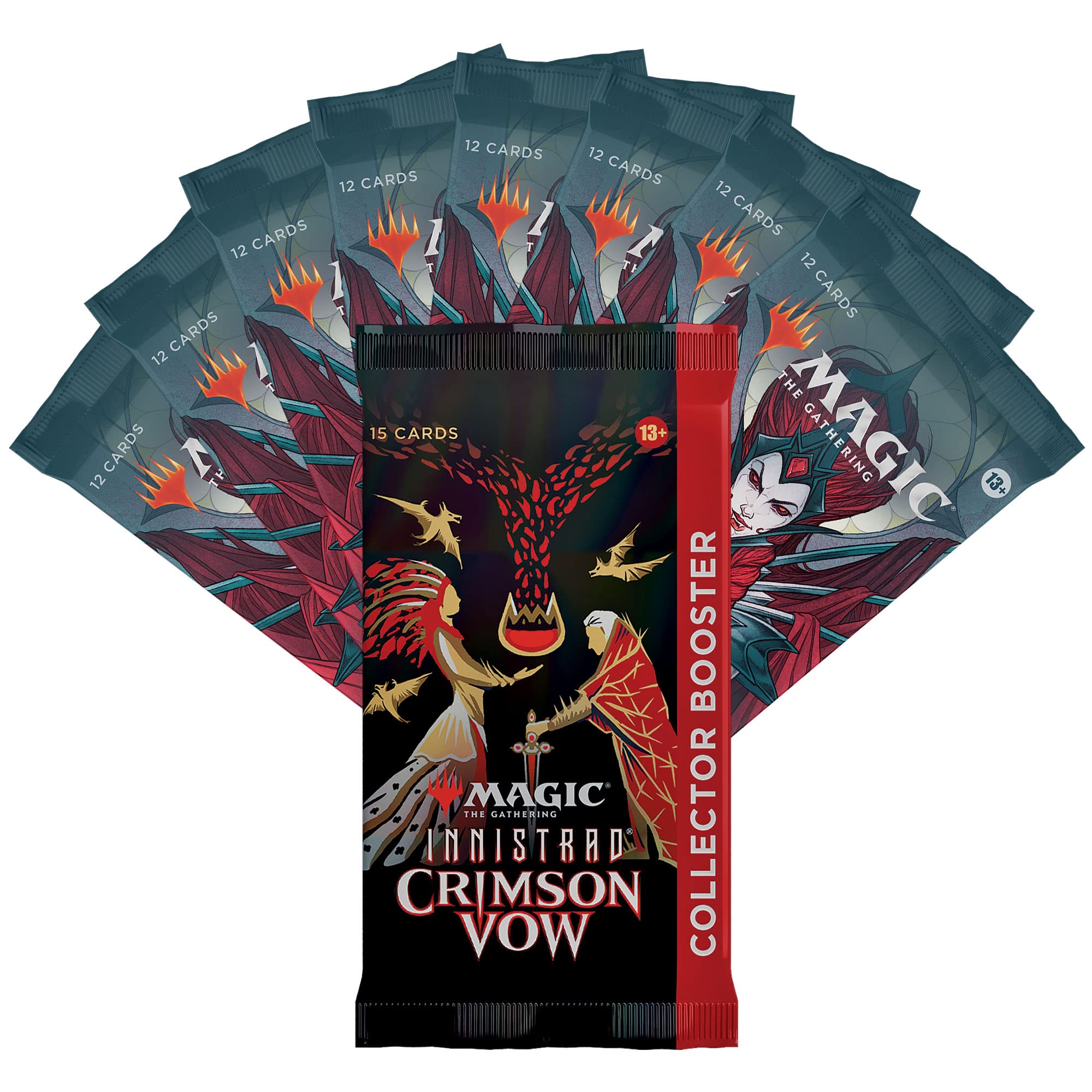 Magic: The Gathering Crimson Vow set boosters offering diverse card openings