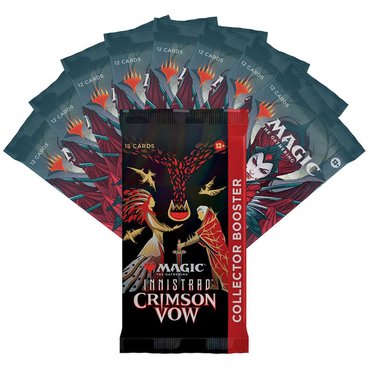 Magic: The Gathering Crimson Vow set boosters offering diverse card openings