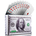 Magic Kiss waterproof poker cards deck with silver finish for poolside play.