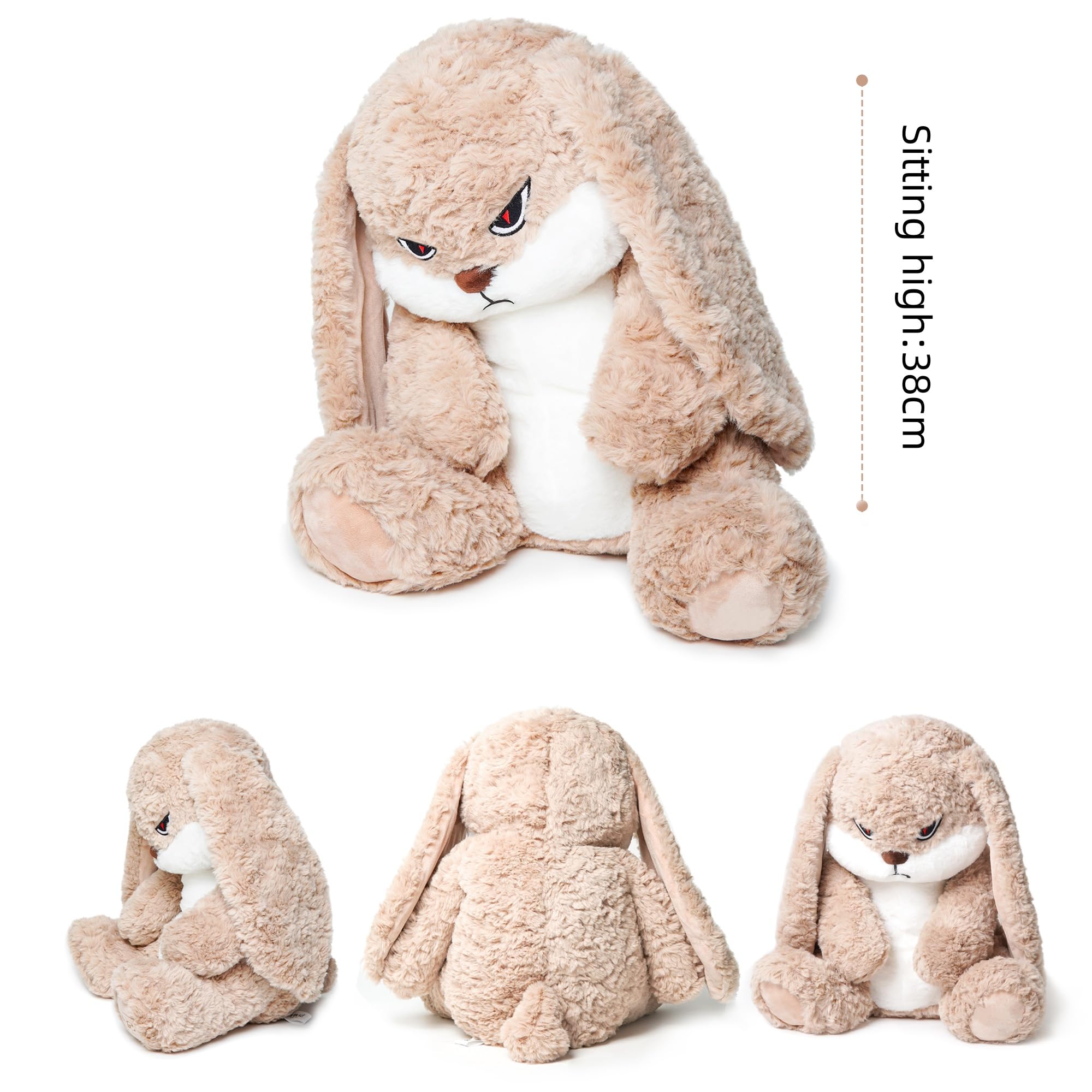 Magic Lion bunny plush face with expressive features for bedtime snuggles.