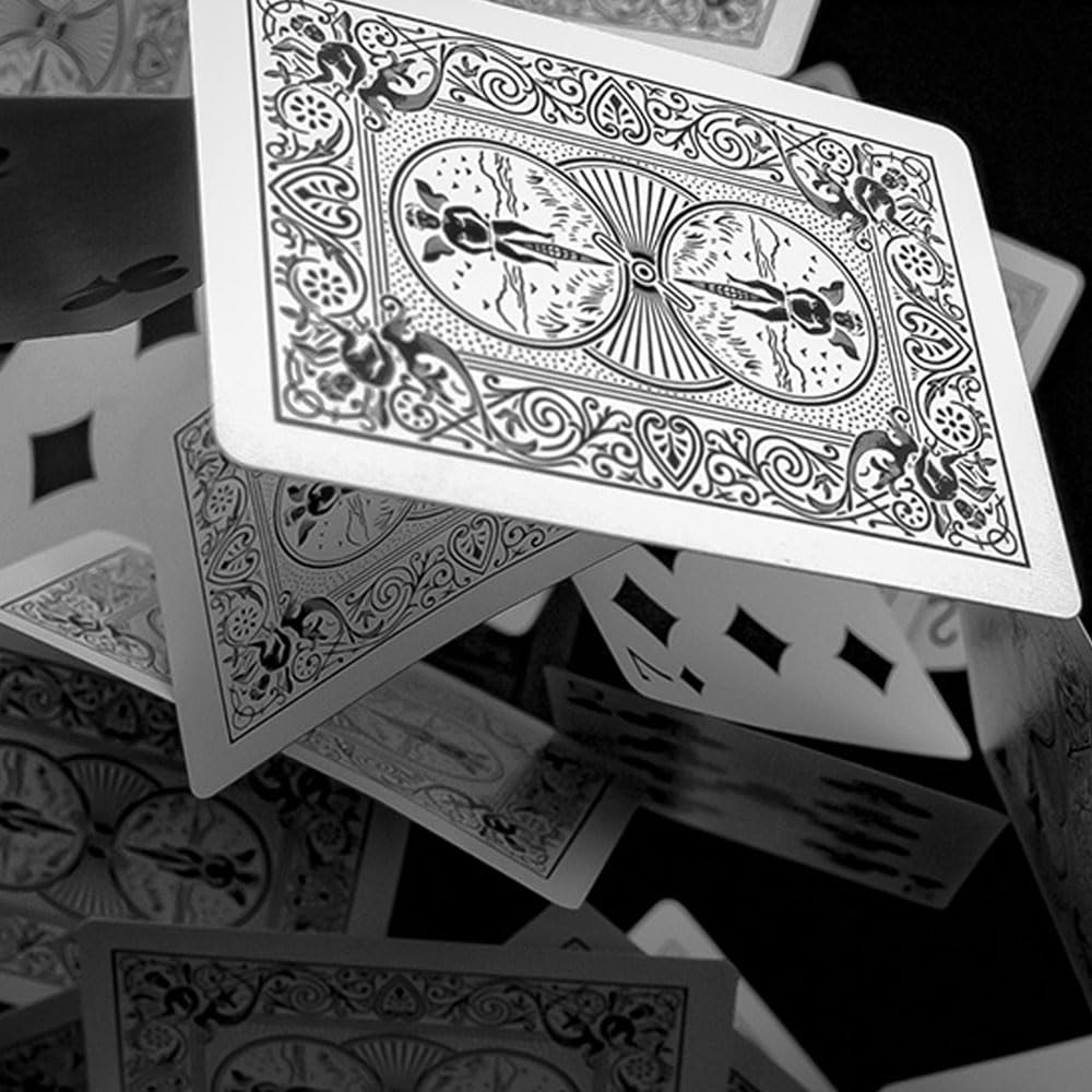 Magic Makers Bicycle Skull Deck back design shows bone-white rider backs for striking contrast